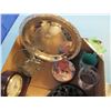 Image 3 : box with clocks, silver style tray, Loon Bank, Etc
