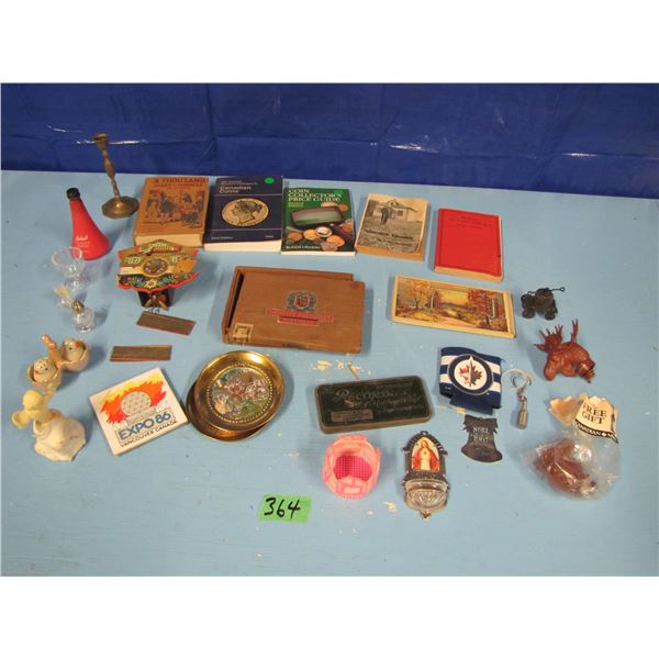 coin books, miscellaneous small collectibles