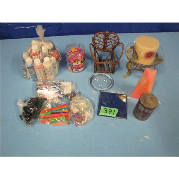 candles and craft supplies