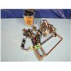 Image 1 : hose clamps, hacksaw, wood bits, Etc