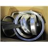 Image 4 : pots and pans, enamelware colander