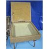 Image 4 : stool with storage, mirror, wire basket