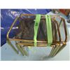Image 3 : a lot of three brass and glass nesting tables