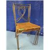 Image 1 : 4 metal frame chairs wicker \ rattan seat