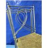 Image 3 : 4 metal frame chairs wicker \ rattan seat