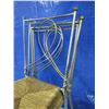 Image 7 : 4 metal frame chairs wicker \ rattan seat