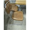 Image 5 : kitchen table with six Chrome frame chairs