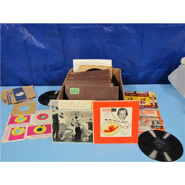 box of 78 records