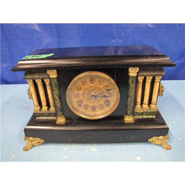 mantel clock converted to battery operated