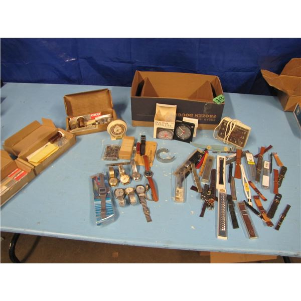 lot of assorted watches and watch findings