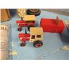 Image 10 : box with buttons, toy horse, toy tractors etcetera