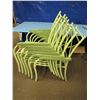 Image 1 : Lot of 6 stacking patio chairs no cushions