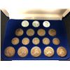 Image 2 : World War II Silver American Historic Society (17) COINAGE COLLECTION 90% SILVER WITH COA