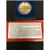 Image 3 : 1971 FIRST YEAR OF ISSUE OF THE EISENHOWER DOLLAR LAYERED WITH PURE GOLD WITH BOX AND COA