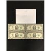 Image 1 : LOT OF 4 MINT CONDITION USA SEQUENTIAL $2 BILLS  [LOT 2]