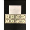 Image 1 : LOT OF 4 MINT CONDITION USA SEQUENTIAL $2 BILLS  [LOT 3]