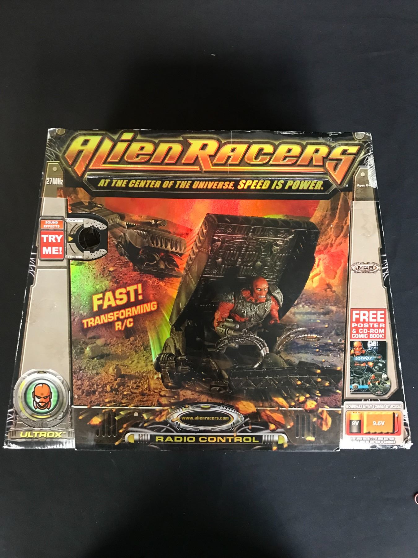 Alien Racers Ultrox Alien Racers ULTROX Radio Control Fast Transforming RC w/ Canopy 27 mhz