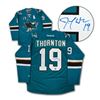Image 1 : JOE THORNTON SIGNED SHARKS JERSEY (AJ SPORTS)
