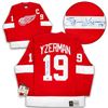 Image 1 : STEVE YZERMAN SIGNED RED WINGS JERSEY (AJ SPORTS)