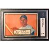 Image 1 : 1952 TOPPS NO. 36 GIL HODGES ( KSA 5) BLACK BACK