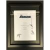 Image 1 : THE SHINING CAST SIGNED SCRIPT COVER FRAMED (RA COA)