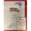 Image 2 : CHRISTOPHER LLOYD & MICHAEL J. FOX DUAL SIGNED BACK TO THE FUTURE II SCRIPT COVER (RA COA)