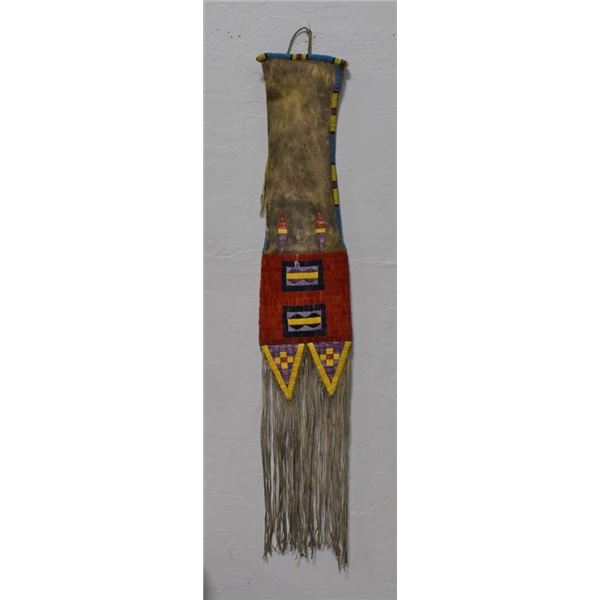 SIOUX INDIAN  QUILLED TOBACCO BAG