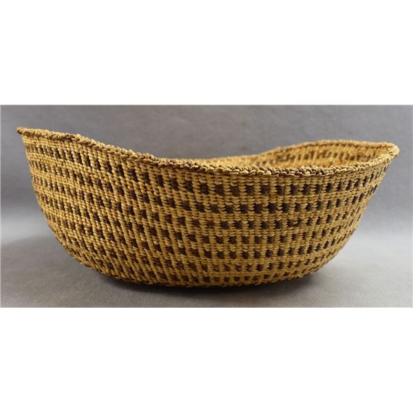 NOOTKA INDIAN BASKETRY BOWL