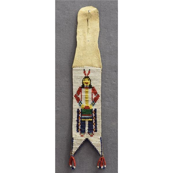 PLAINS INDIAN BEADED WATCH FOB