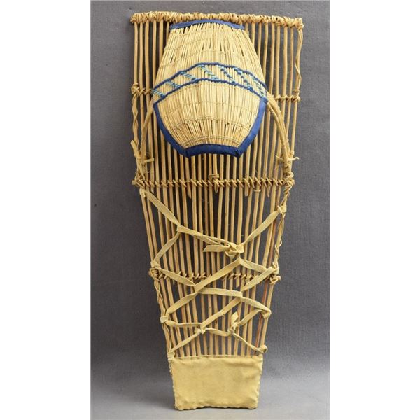 PAIUTE INDIAN BASKETRY CRADLE