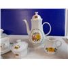 Image 3 : Vintage 20pc German Dining Set - MINT - Teapot, Cup and Saucer, Cream, Sugar, etc Schirnding Bavaria
