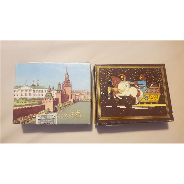 (2) boxes of vintage russian cigarettes