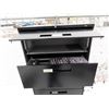 Image 3 : Large Metal Filing Cabinet (4 rollout drawers and top fold-up drawer) - 65"T, 36"W, 18"D