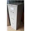 Image 1 : filing cabinet, 4 drawer (grey - no key)