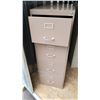 Image 2 : filing cabinet, 4 drawer (brown - No key)