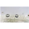 Image 4 : clear glass bowls, pitcher, jars, misc