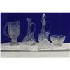 Image 1 : Crystal Glass Decanters, Candy Bowl & Napkin Holder