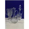 Image 2 : Crystal Glass Decanters, Candy Bowl & Napkin Holder
