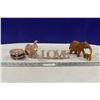 Image 1 : Stone & Wooden Elephant Ornaments & Love Sign
