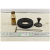 Image 1 : Small Goodyear Tire, Cast Iron Candle Holder, Misc.