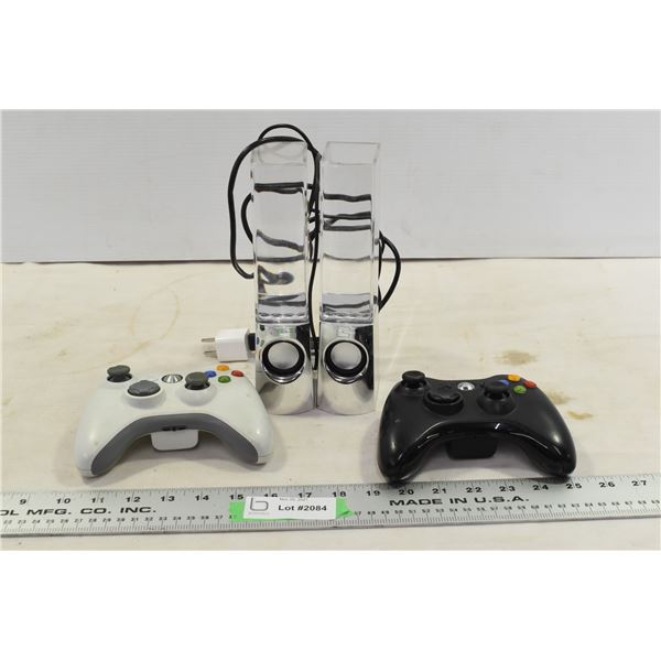 Xbox 360 Controllers & Empty Water Speakers