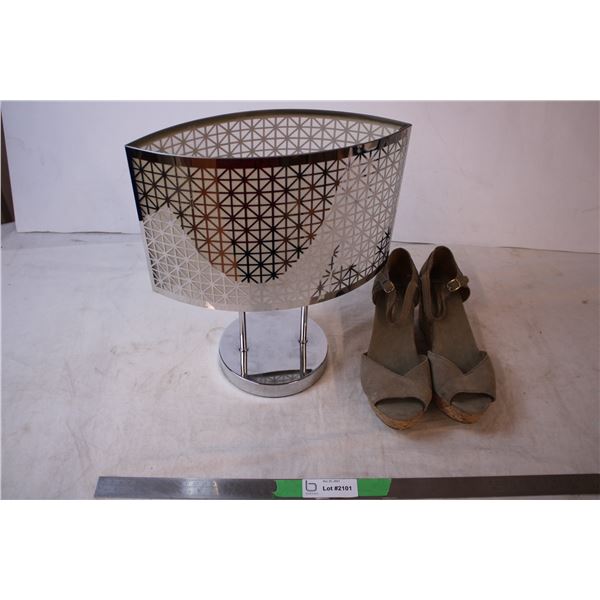 Party Light candle holder + ladies shoes size 9.5