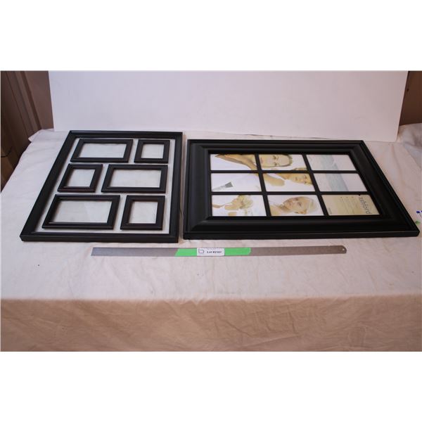 2 Large multi photo picture frames