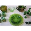 Image 6 : Green Glassware - Vintage items