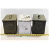 Image 1 : 3 Medium Ammo Crates – 1 Painted White