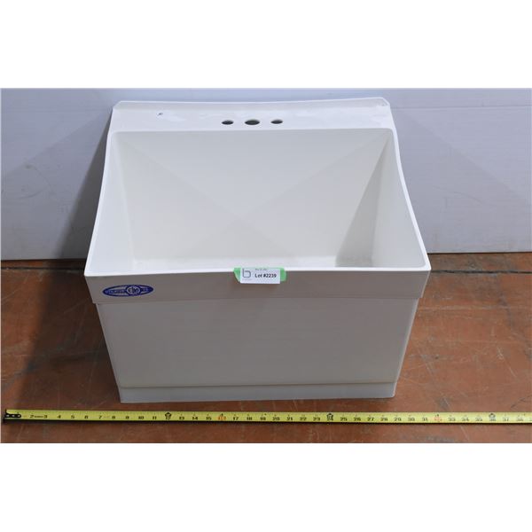 *Large White Plastic Sink-23”x22”x14”