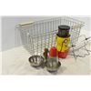Image 1 : Metal Baskets, Rotisserie Set, Mr Peanut Jar