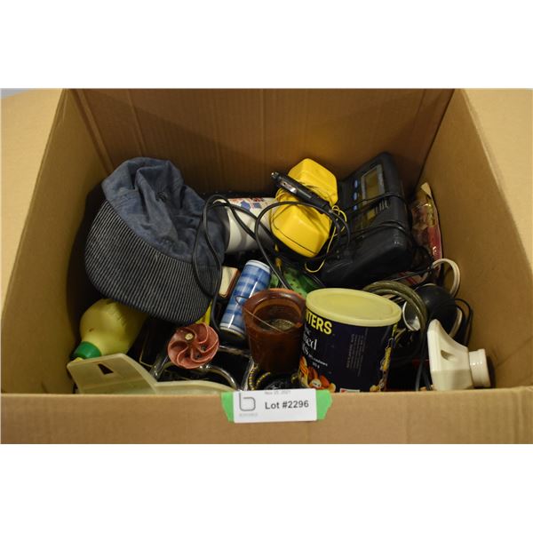 Box of Assorted Garage Items