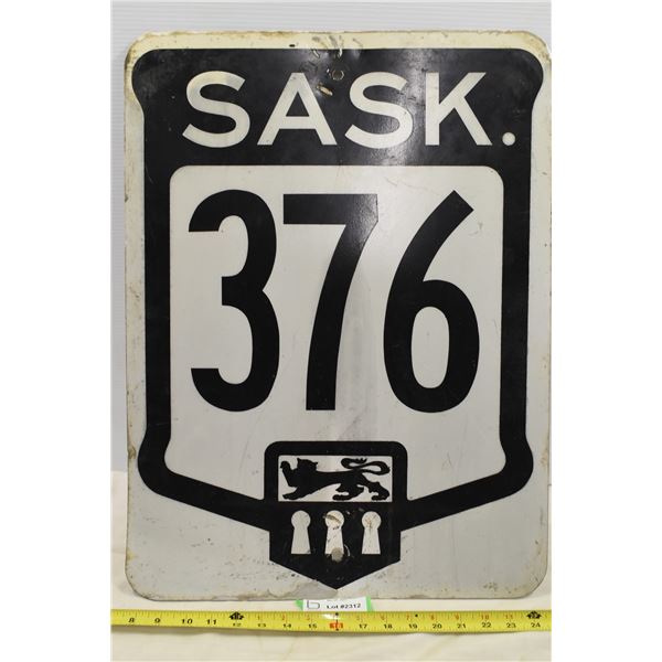 Sask. 376 Highway Sign