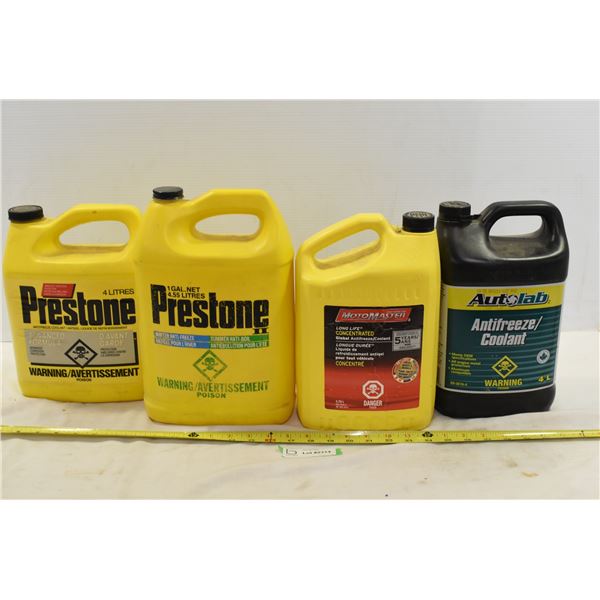 4 Bottles of Anti-Freeze/ Coolant